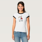 Die Putte aus der grünen Tasche sinken T-Shirt (Vorderseite Vollansicht)