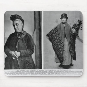 Die Putzfrau und das Blume-Mädchen Mousepad