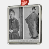 Die Putzfrau und das Blume-Mädchen Ornament Aus Metall (Links)