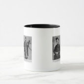 Die Putzfrau und das Blume-Mädchen Tasse (Zentrum)