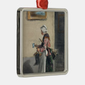 Die Putzfrau, von 'Les Femmes De Paris Silbernes Ornament (Rechts)