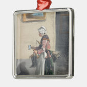 Die Putzfrau, von 'Les Femmes De Paris Silbernes Ornament (Links)