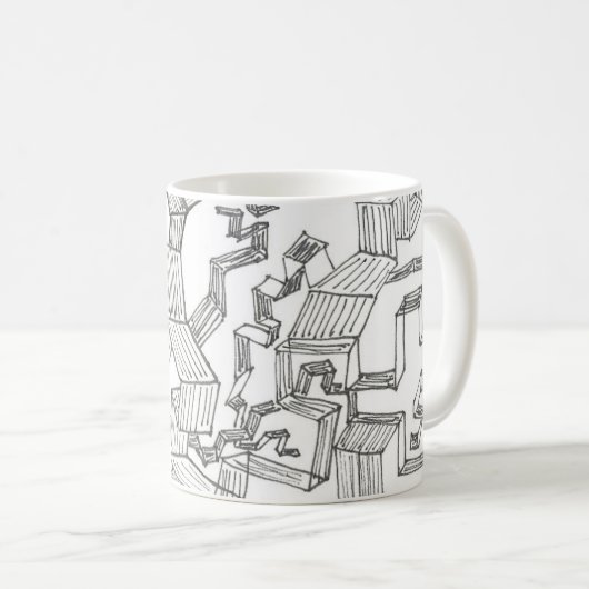 die Puzzlespiel-Tasse Kaffeetasse (VorderseiteRechts)