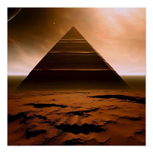 Die Pyramide des Roten Planeten Poster (Vorderseite)