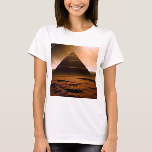 Die Pyramide des Roten Planeten T-Shirt (Vorderseite)