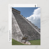 Die Pyramide Kukulcan 2 Postkarte (Vorne/Hinten)