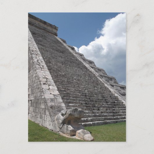 Die Pyramide Kukulcan 2 Postkarte (Vorderseite)