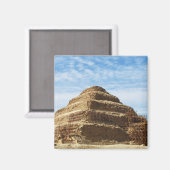 Die Pyramide von Djoser - Saqqara, Ägypten Magnet (Vorderseite/Rückseite)