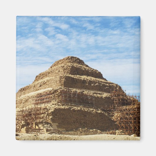 Die Pyramide von Djoser - Saqqara, Ägypten Magnet (Vorne)