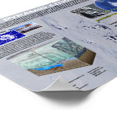 Die Pyramiden der Antarktis Poster (Ecke)