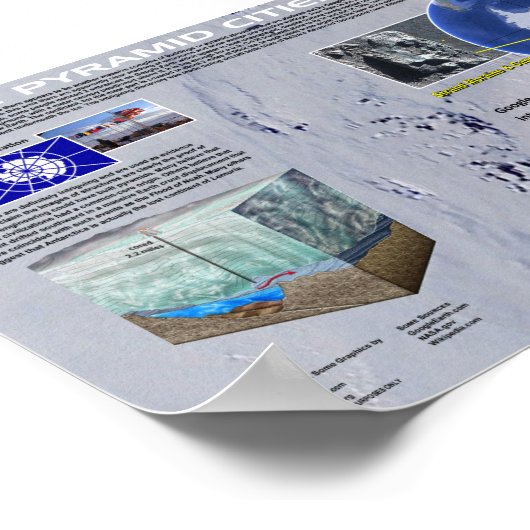 Die Pyramiden der Antarktis Poster (Ecke)