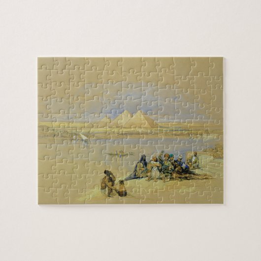 Die Pyramiden in Giseh, nahe Kairo (w/c) Puzzle (Horizontal)