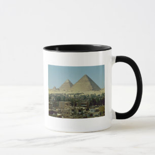 Die Pyramiden von Giseh, c.2589-30 BC, altes Tasse