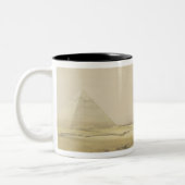 Die Pyramiden von Giseh, "von Ägypten und von Zweifarbige Tasse (Links)