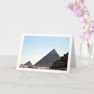 Die Pyramiden von Giza, Kairo, Ägypten Karte