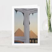 Die Pyramiden von Gizeh aus dem Hotel Pyramisa Karte (Vorderseite)