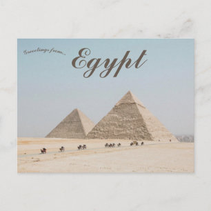 Die Pyramiden von Gizeh in Ägypten Postkarte