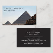 Die Pyramiden von Gizeh, Kairo, Agent Visitenkarte (Vorne/Hinten)