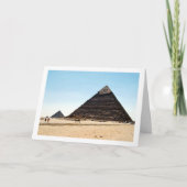 Die Pyramiden von Gizeh, Kairo, Ägypten Karte (Vorderseite)