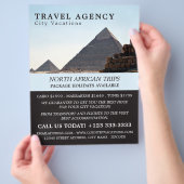 Die Pyramiden von Gizeh, Kairo, Reiseagentur Werbu Flyer (Hand)