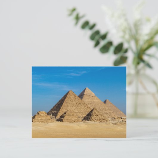 Die Pyramiden von Gizeh Postkarte (Stehend Vorderseite)