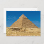Die Pyramiden von Gizeh Postkarte (Vorne/Hinten)