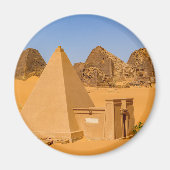 Die Pyramiden von Meroe im Sudan Magnet (Vorne)