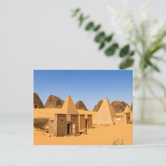 Die Pyramiden von Meroe Postkarte (Stehend Vorderseite)