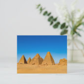 Die Pyramiden von Meroe Postkarte (Stehend Vorderseite)