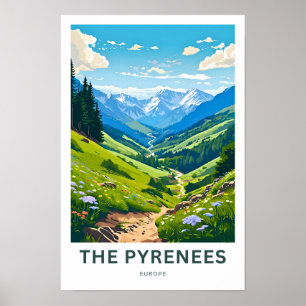Die Pyrenäen Europa Reisen Print Poster
