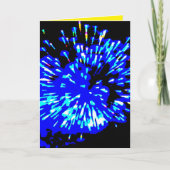 Die Pyrotechnik-Karte Feiertagskarte (Vorderseite)