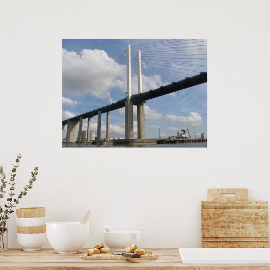 Die QE2-Brücke Poster (Küche)