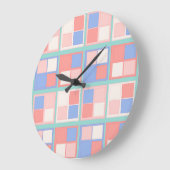 Die Quad Color Squares Große Wanduhr (Winkel)