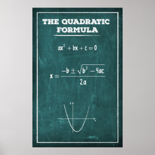 Die Quadratische Formel Poster