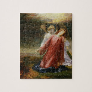 Die Qual im Garten, 1858 (Öl auf Platte) Puzzle