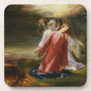 Die Qual im Garten, 1858 (Öl auf Platte) Untersetzer