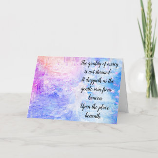 Die Qualität der Gnade Dankeskarte