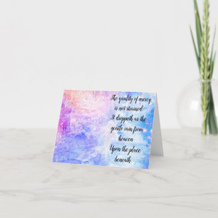 Die Qualität der Gnade Dankeskarte