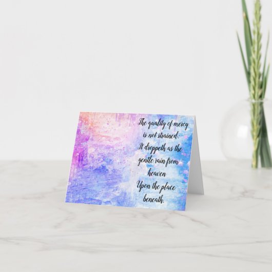 Die Qualität der Gnade Dankeskarte (Vorderseite)
