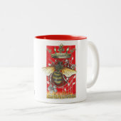 Die Queen Bee Coffee Cup, Genießen Sie Ihren morge Zweifarbige Tasse (VorderseiteRechts)