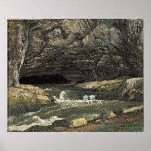 Die Quelle des Loue oder La Grotte Sarrazine Poster