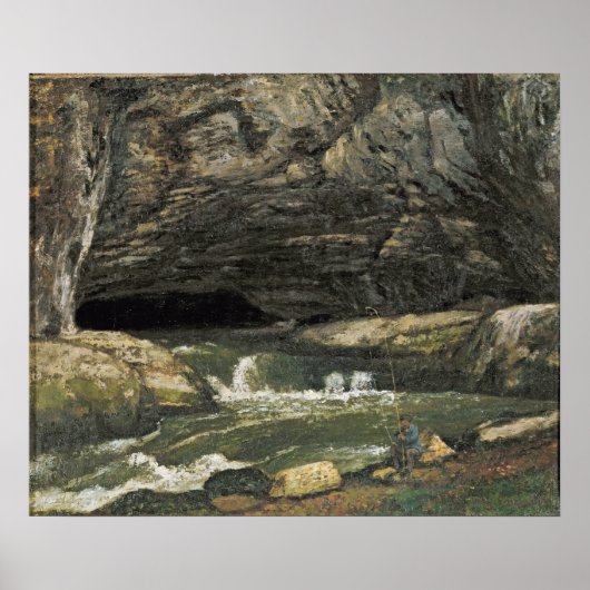 Die Quelle des Loue oder La Grotte Sarrazine Poster (Vorne)
