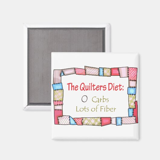 Die Quilterdiät Magnet (Vorderseite/Rückseite)