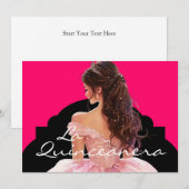 Die Quinceanera-Einladung Einladung (Vorne/Hinten)