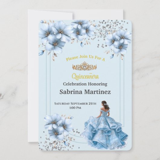 Die Quinceanera-Einladung Einladung (Vorderseite)