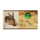 Die RABBIT-Monogramm-Grünjade (Vorne)