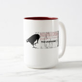 Die Rabe Nevermore rote Tasse (VorderseiteRechts)