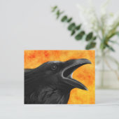 Die Rabe-Postkarte Postkarte (Stehend Vorderseite)