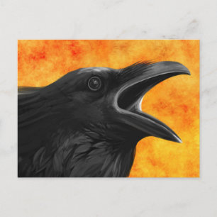 Die Rabe-Postkarte Postkarte