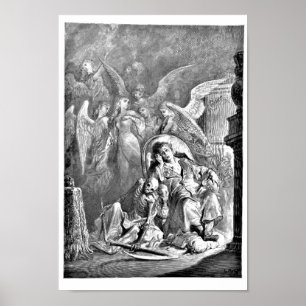 Die Raben-Edgar Allan Poe-Illustration Poster